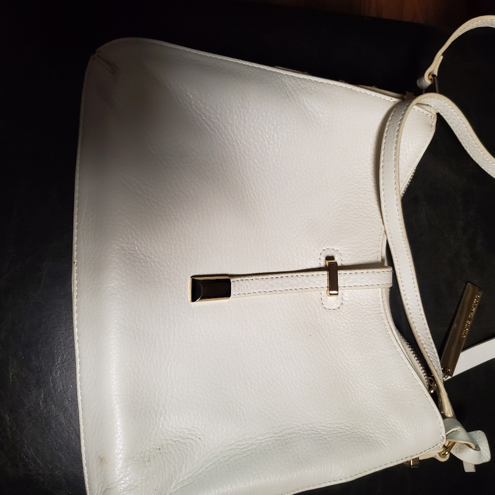 vince camuto molly satchel purse white leather